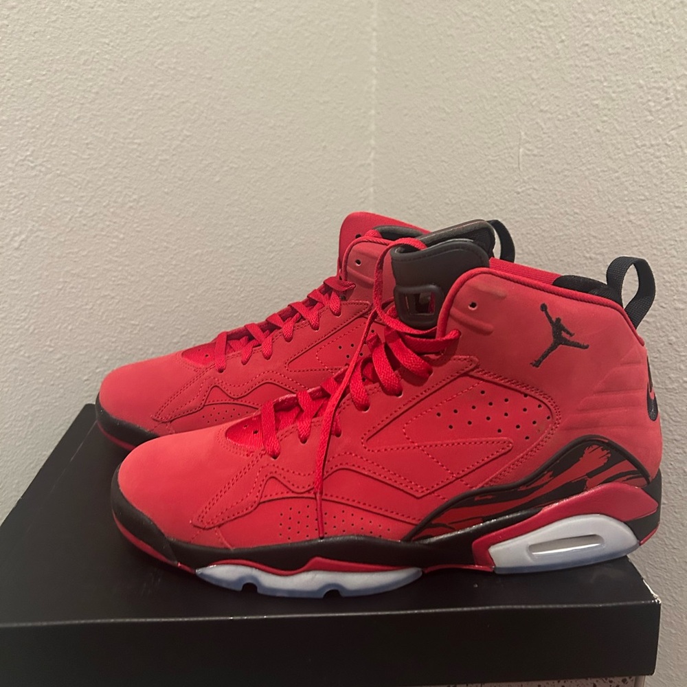 Men’s Red Suede Jordan MVP Sneakers Brand New